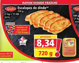 Norma LE GAULOIS Escalopes de dinde offre