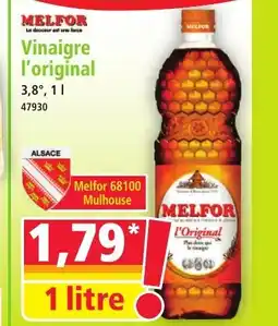 Norma MELFOR Vinaigre l'original offre