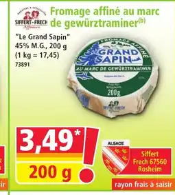 Norma SIFFERT FRECH Fromage affiné au marc de gewürztraminer offre