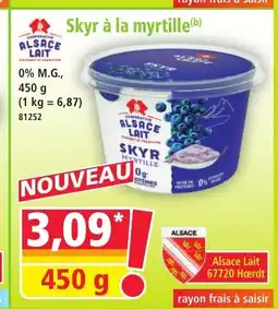 Norma ALSACE LAIT Skyr à la myrtille offre