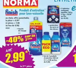 Norma FINISH Produit d'entretien pour lave-vaisselle offre