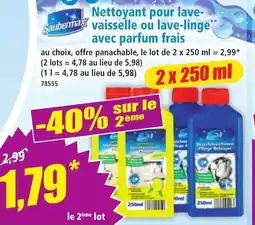 Norma SAUBERMAX Nettoyant pour vaisselle ou lave-linge avec parfum frais offre