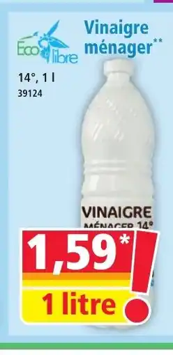 Norma ECO LIBRE Vinaigre ménager offre