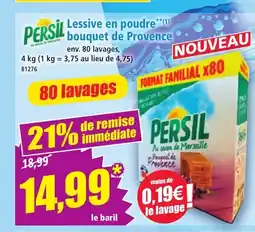 Norma PERSIL Lessive en poudre bouquet de Provence offre