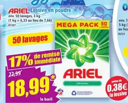 Norma ARIEL Lessive en poudre offre