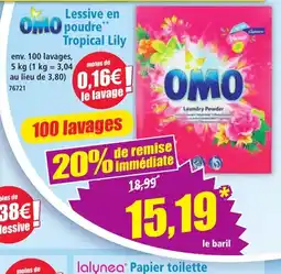 Norma OMO Lessive en poudre Tropical Lily offre