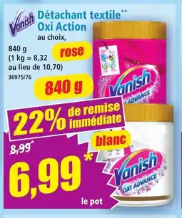 Norma VANISH Détachant textile Oxi Action offre