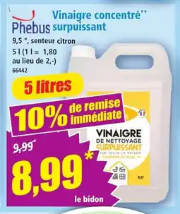 Norma PHEBUS Vinaigre concentré surpuissant offre