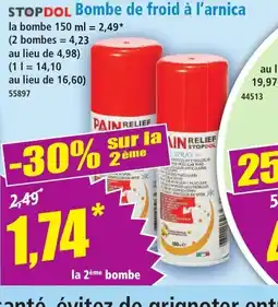 Norma STOPDOL Bombe de froid à l'arnica offre