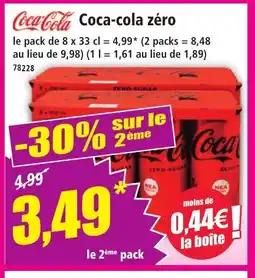 Norma COCA-COLA zéro offre