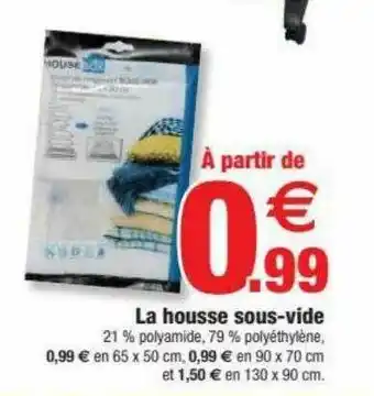 Bazarland La Housse Sous-vide offre