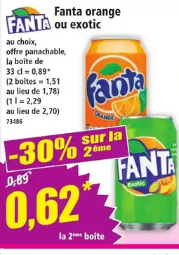 Norma FANTA orange ou exotic offre