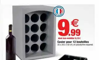 Bazarland Casier Pour 12 Bouteilles offre