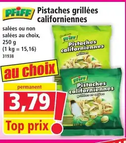 Norma PFIFF Pistaches grillées californiennes offre