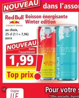 Norma RED BULL Boisson énergisante Winter edition offre