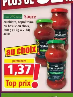 Norma VILLA GUSTO Sauce offre