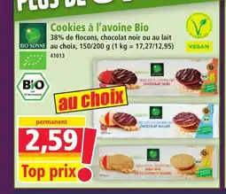 Norma BIO SONNE Cookies à l'avoine Bio offre