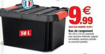 Bazarland Bac De Rangement offre