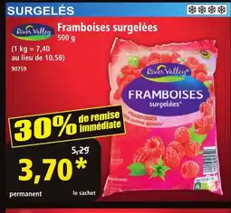 Norma RIVER VALLEY Framboises surgelées offre