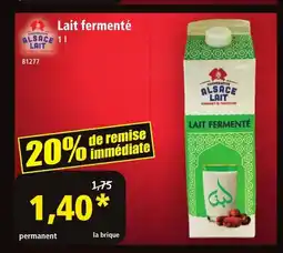 Norma ALSACE LAIT Lait fermenté offre