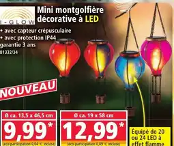 Norma I-GLOW Mini montgolfière décorative à LED offre
