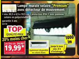 Norma I-GLOW Lampe murale solaire Premium avec détecteur de mouvement offre