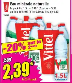 Norma VITTEL Eau minérale naturelle offre