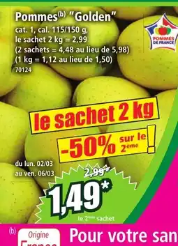 Norma Pommes Golden offre