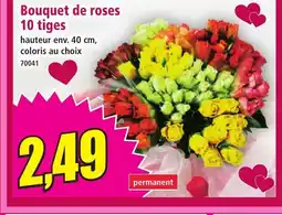 Norma Bouquet de roses 10 tiges offre
