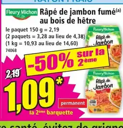 Norma FLEURY MICHON Râpé de jambon fumé au bois de hêtre offre