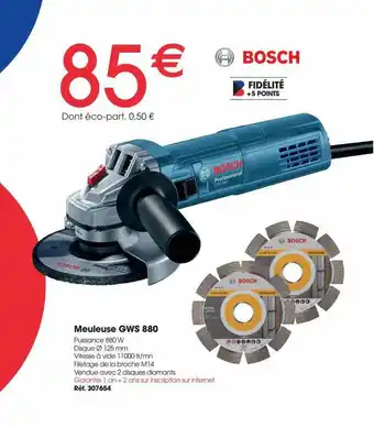 Brico Pro Meuleuse Gws 880 Bosch offre