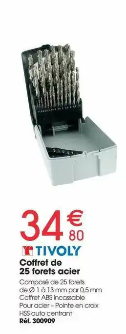 Coffret De 25 Forets Acier