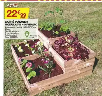 Bricomarché Carré Potager Modulaire 4 Niveaux offre