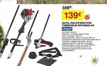 Outil Multifonction Thermique Mfh3300-4p Scheppach