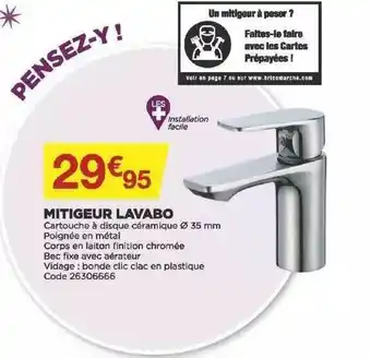 Bricomarché Mitigeur Lavabo offre