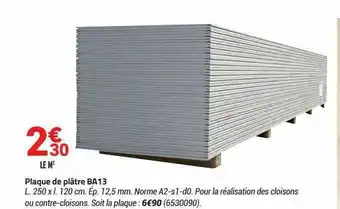 Plaque De Plâtre Ba13