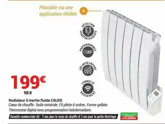 Bricorama Radiateur à Inertie Fluide Caldo offre