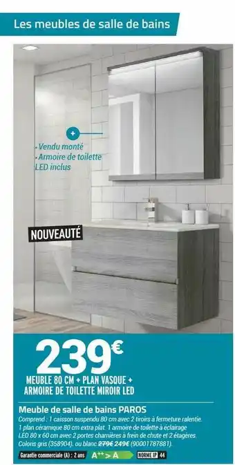 Bricorama Meuble De Salle De Bain Paros offre