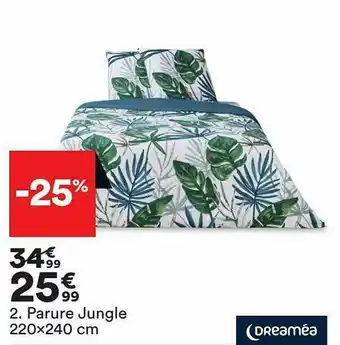 BUT Parure Jungle 220x240 Cm Dreaméa offre