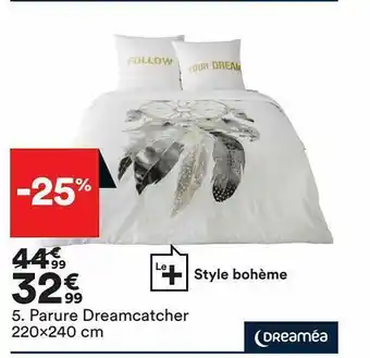 BUT Parure Dreamcatcher 220x240 Cm Dreaméa offre