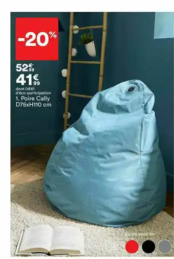 BUT Poire Cally D75xh110 Cm offre