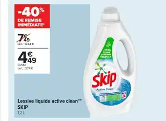 Lessive Liquide Active Clean** Skip