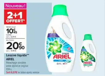Carrefour Contact Lessive Liquide** Ariel offre