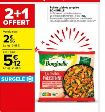Carrefour Market Poêlée Cuisinée Surgelée Bonduelle offre