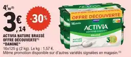 E.Leclerc ACTIVIA NATURE BRASSÉ OFFRE DÉCOUVERTE offre