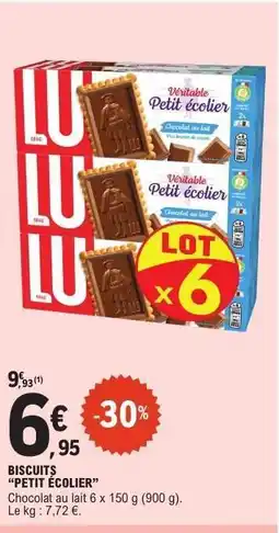 E.Leclerc BISCUITS PETIT ÉCOLIER offre