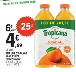 E.Leclerc Tropicana Orange Juice offre