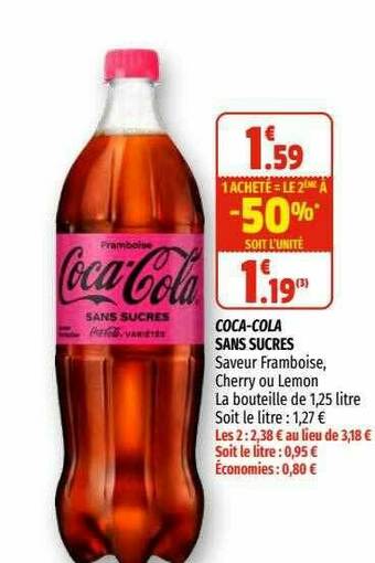 Coccimarket Coca-cola Sans Sucres offre