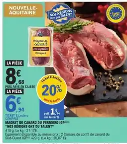 E.Leclerc Magret de canard du Périgord IGP offre