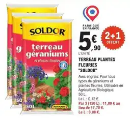 E.Leclerc TERREAU PLANTES FLEURIES “SOLDOR” offre